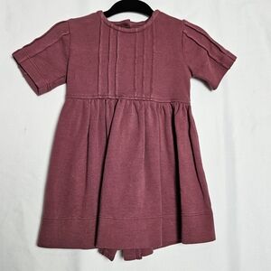Kate Quinn 100% Organic Cotton Short Sleeve Dress Button Up Back 6-12M